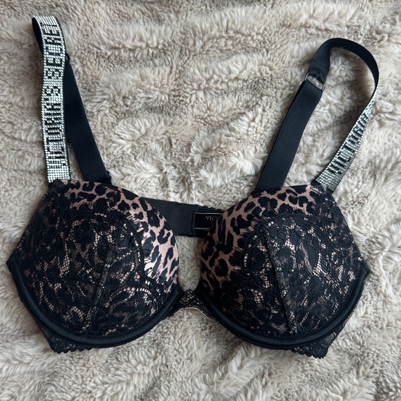 Victoria’s Secret Very Sexy Push Up Bra Logo Shine Strap - Picture 1 of 6